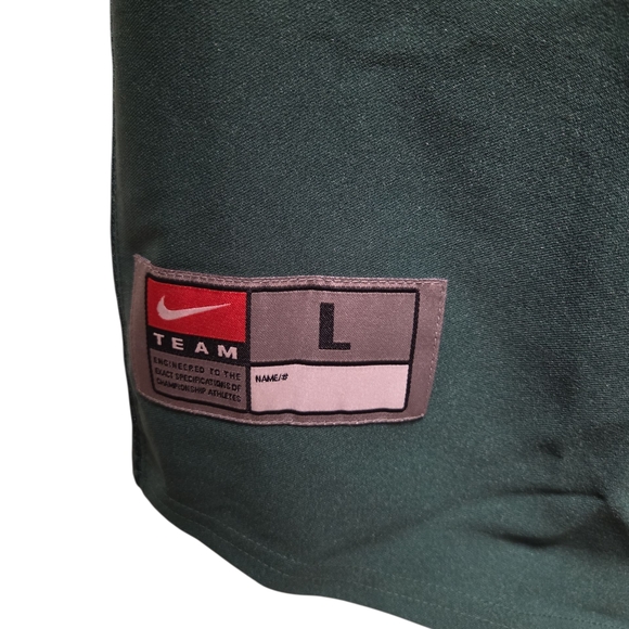 Nike NWOT Dark Green and White Football Jersey - Picture 3 of 5